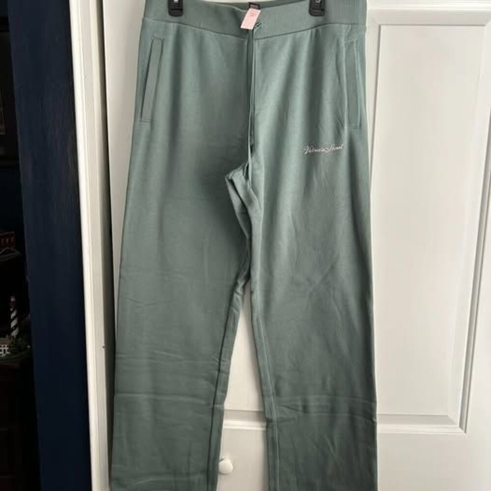 Victoria's Secret Light Green / Teal Sweatpants Women's Large *NWT*